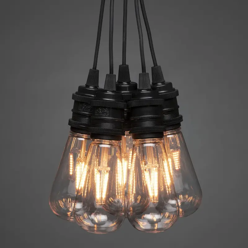 10-Pack Amber Edison-Style Led Filament Bulbs – Vintage Warm Glow 1