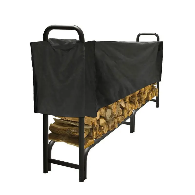 8-Foot Half-Length Polyester Log Rack Cover 1
