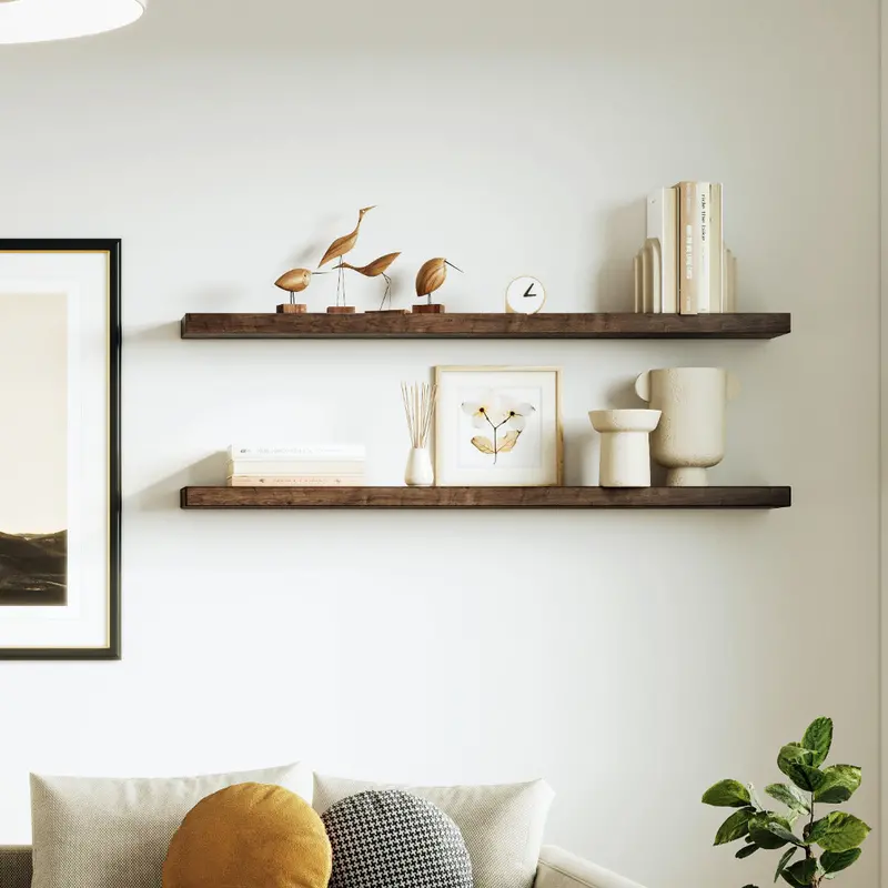 Alma Maple Floating Shelf – Modern Wall-Mounted Wooden Display Shelf 1