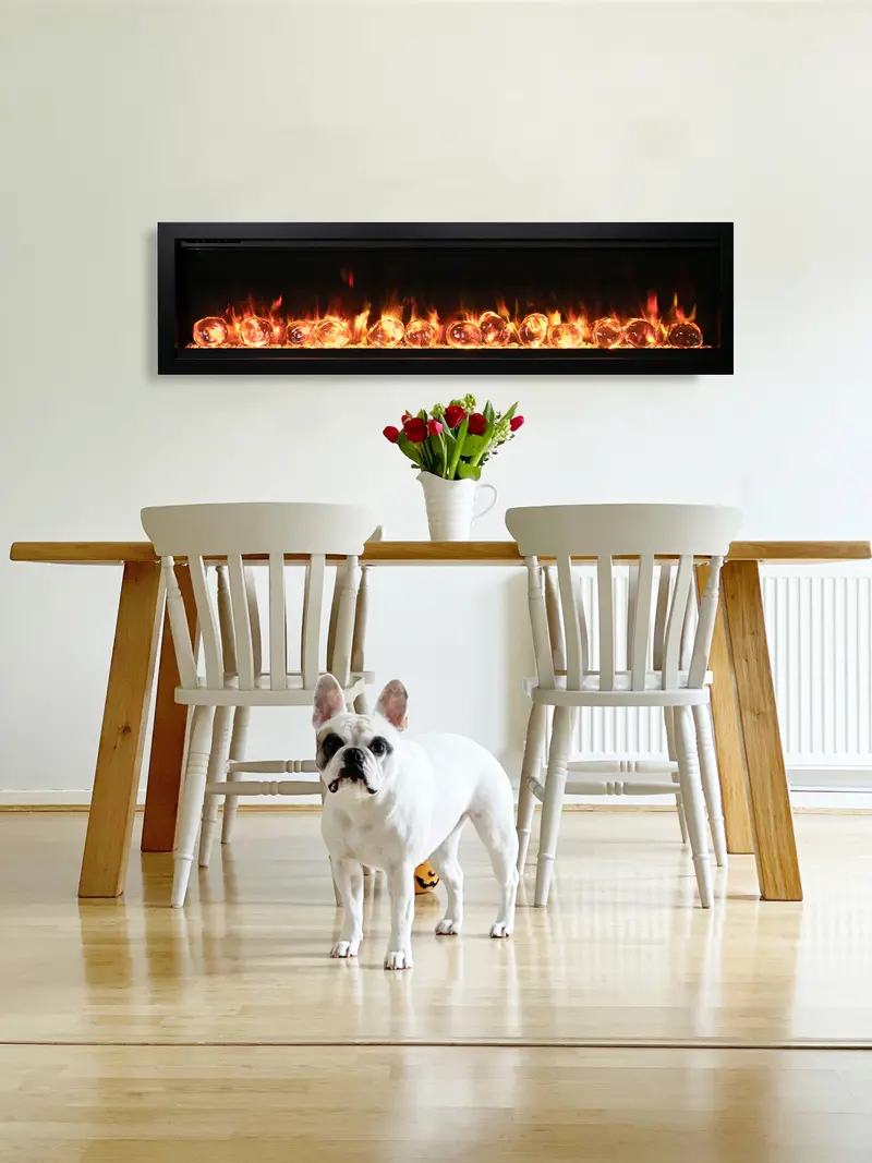Amantii 42-Inch Symmetry Bespoke Built-In Linear Electric Fireplace 1