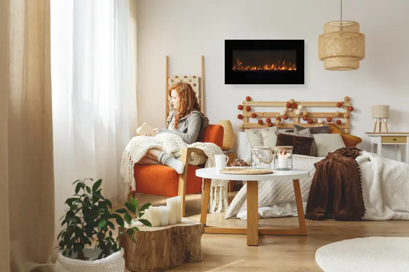 Amantii Wm-Fm-26-3623 36-Inch Wall-Mount Or Built-In Electric Fireplace 1