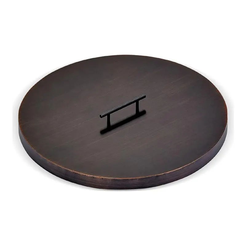 American Fire Glass Oil-Rubbed Bronze Cover – Designed For Ob-Ss-Lcb-19 Fire Pit Pan 1