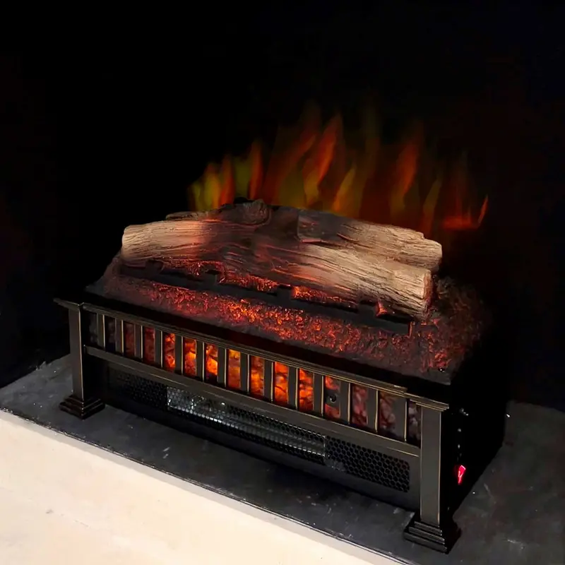 Country Living 23-Inch Infrared Electric Fireplace Log Set With Realistic Flame Effect 1