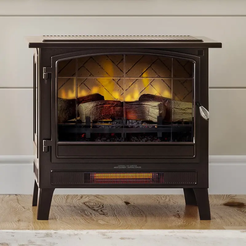 Country Living 24-Inch Bronze Infrared Electric Fireplace Stove 1