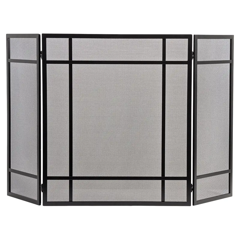 Country Living Pinecrest Fireplace Screen – 3-Panel Mesh Safety Barrier 1