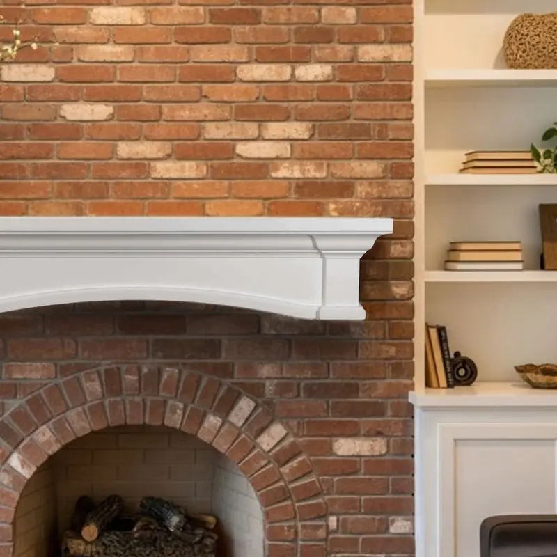 Country Living Regal White Mantel Shelf – Classic Fireplace Trim 1