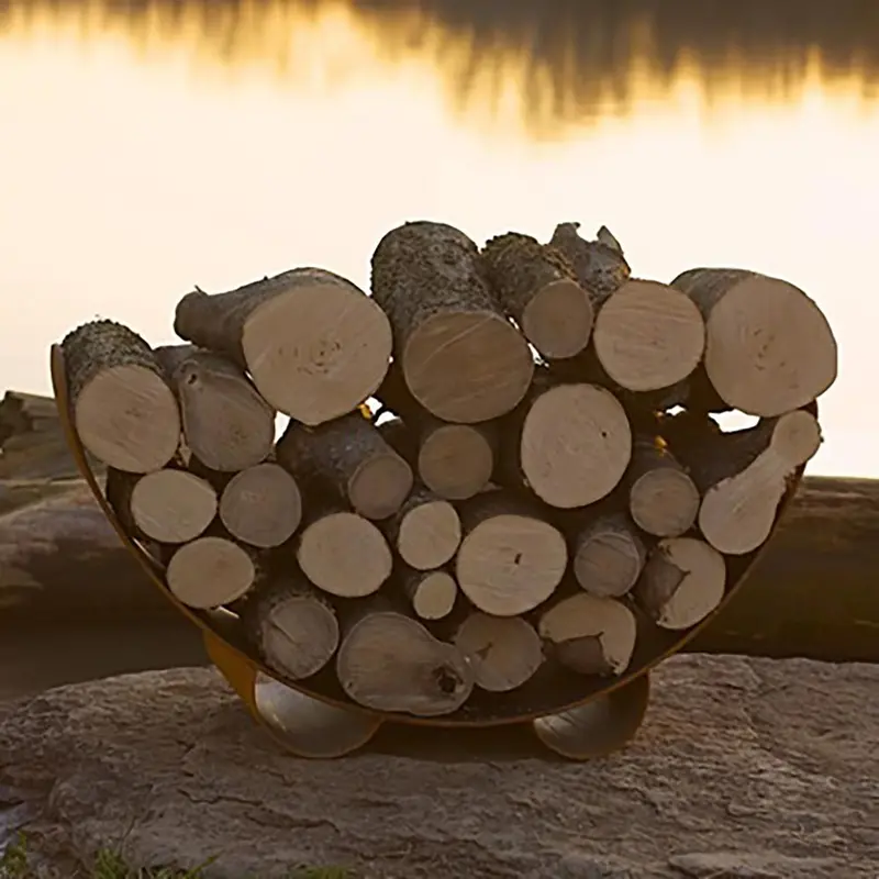 Crescent Heavy-Duty Carbon Steel Log Rack 1