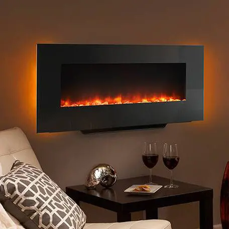 Hearth & Home Simplifire 38-Inch Black Linear Wall-Mount Electric Fireplace (Sf-Wms38-Bk) 1