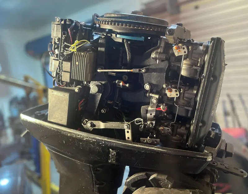 Johnson 70 Hp Super-Clean Outboard – Freshwater-Used Engine With Verified Compression (Model 70Plsis, Year 2001) 1