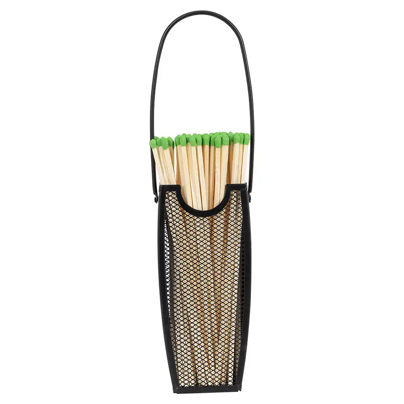 Modern Ember Black Matchstick Basket 1