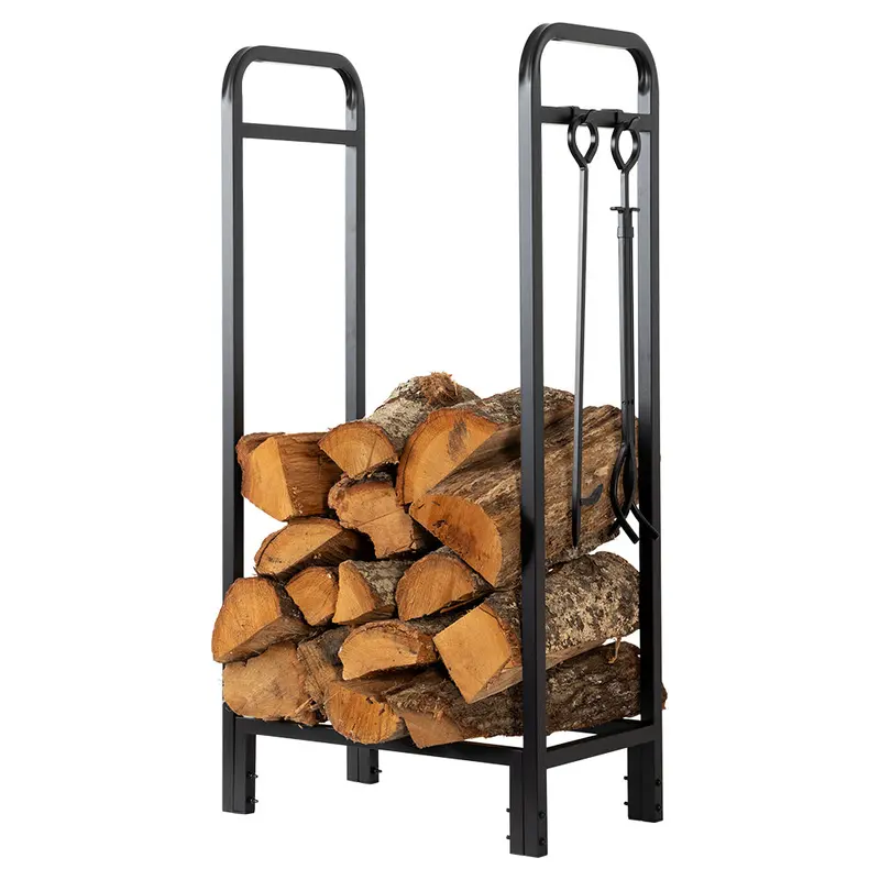 Modern Ember Sierra Mills 24-Inch Covered Log Rack 1