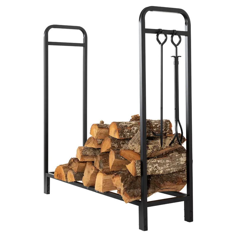Modern Ember Sierra Mills 48-Inch Covered Log Rack 1