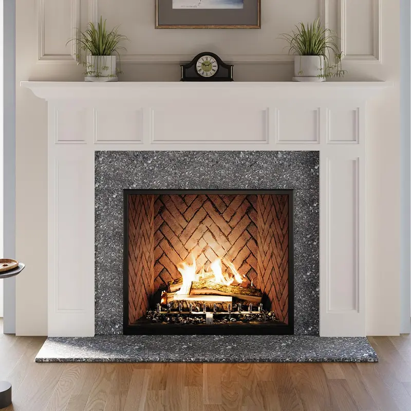 Modern Rustic Havenbrook Wood Mantel 1