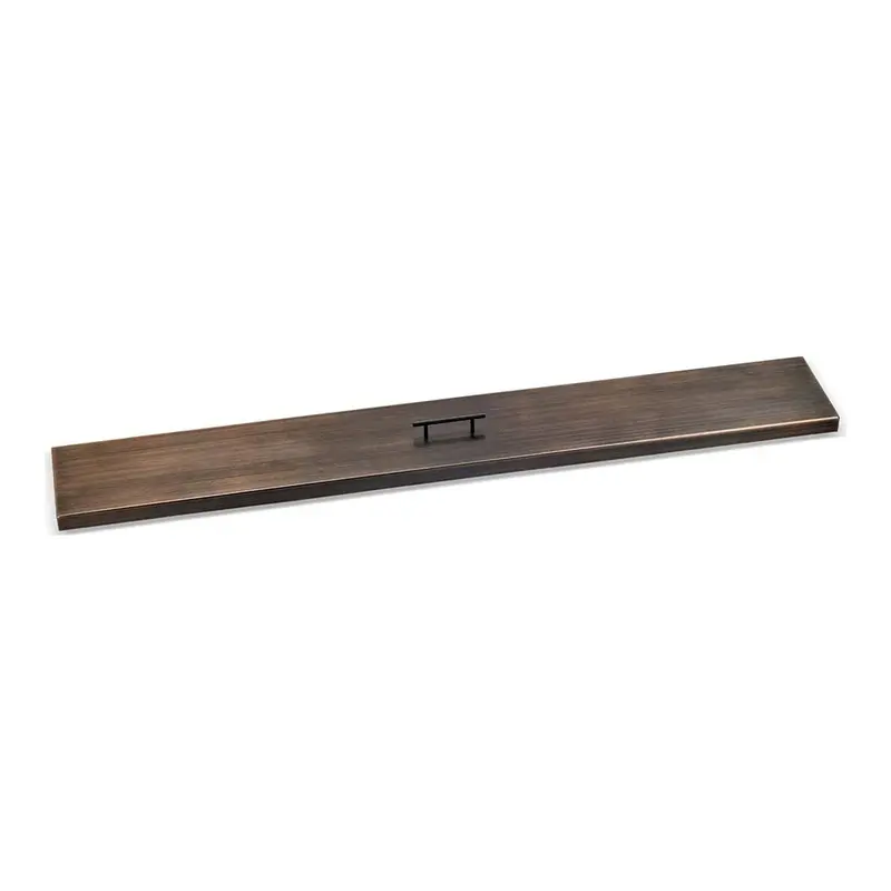 Oil-Rubbed Bronze Fire Pit Pan Cover For Ob-Ss-Lcb-60 By American Fire Glass 1