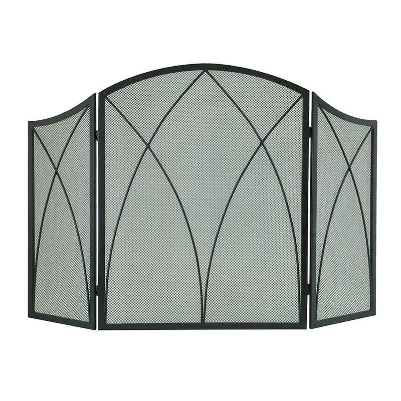 Pleasant Hearth Arched Black Fireplace Safety Screen 1